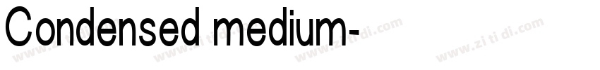 Condensed medium字体转换